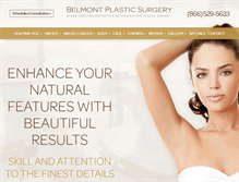 Tablet Screenshot of belmontplasticsurgery.com